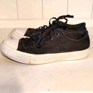 Converse All Star Chuck Taylor II Lunarlon Men's Sz 6 Black White Low Tops